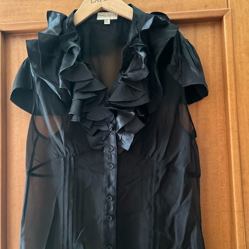 Karen Millen silk blouse black like new, size M