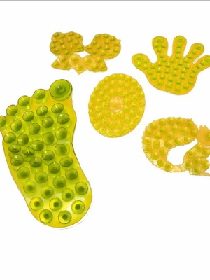 Anti-slip surface double-sided with suction cups yellow new