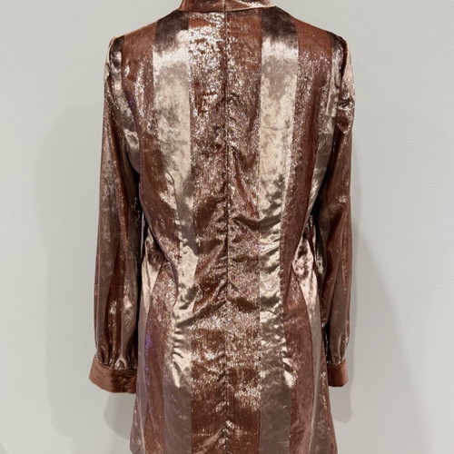 Manolo mini dress like new, powder pink with velvet texture