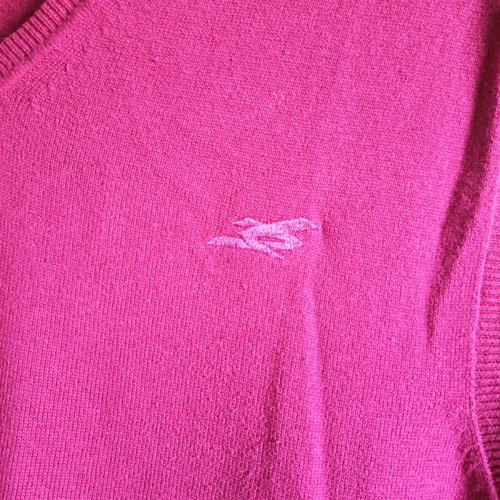 De Blasio men's sleeveless sweater cyclamen XXL like new