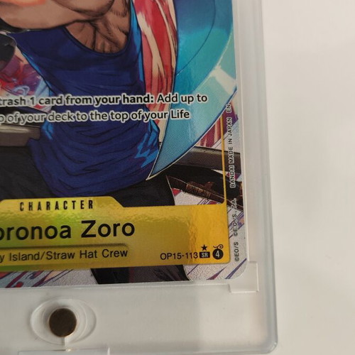Roronoa Zoro OP15-113 One Piece TCG card like new