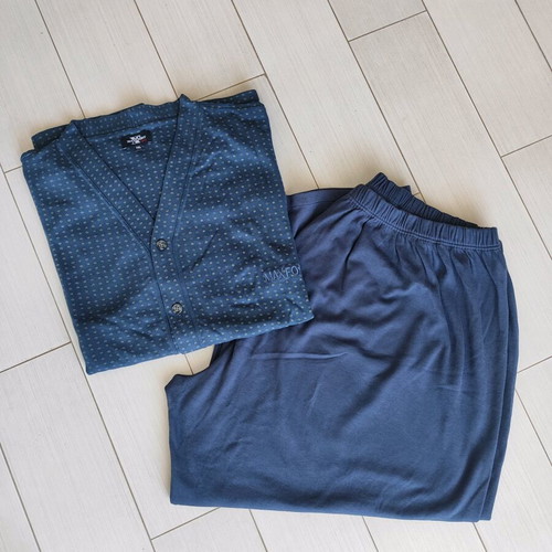 Vintage MaxFort men's cotton pajamas 7XL like new, blue