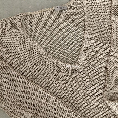 Nouveau beige knit dress used, size S