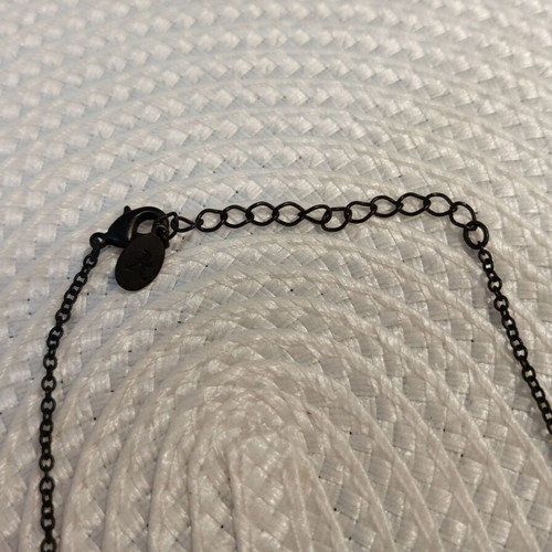 Women's necklace new, black macrame style