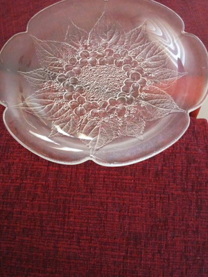 Glass platter 30cm like new