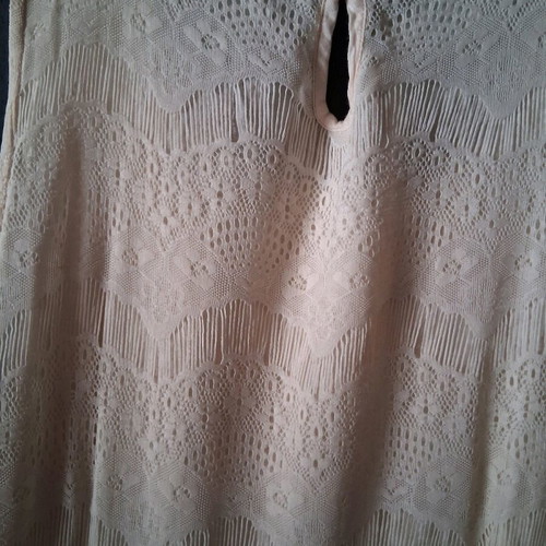 Vero Moda mini women's dress with lace like new, beige