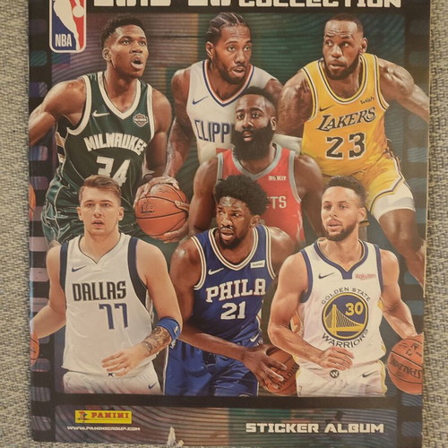 NBA 2019-20 sticker album used with 23 missing stickers