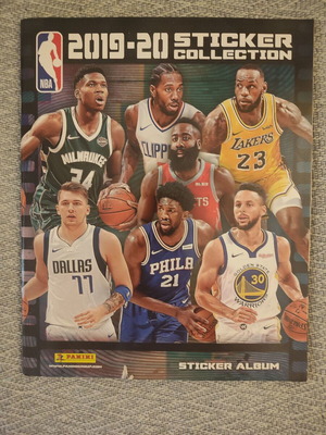 NBA 2019-20 sticker album used with 23 missing stickers