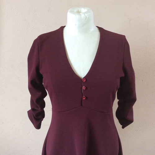 BSB Women's midi dress like new, burgundy, A-line, S/M