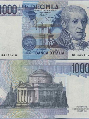 Italy 10,000 Lire banknote 1984 new