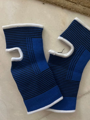 Blue ankle compression socks like new