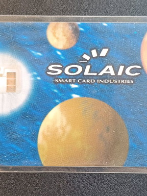 Solaic test card like new with code, not Greek
