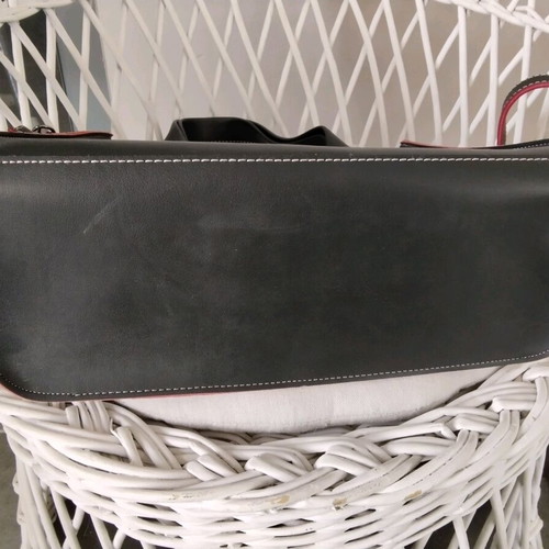 FRNC shoulder bag like new, black with yellow and red details