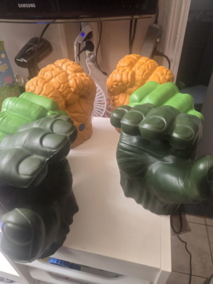 Avengers Hulk fists used and Fantastic 4 fists new