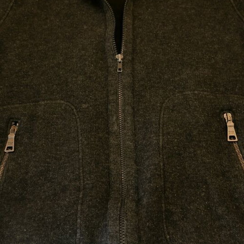 Prada black wool cashmere cardigan size 54 like new