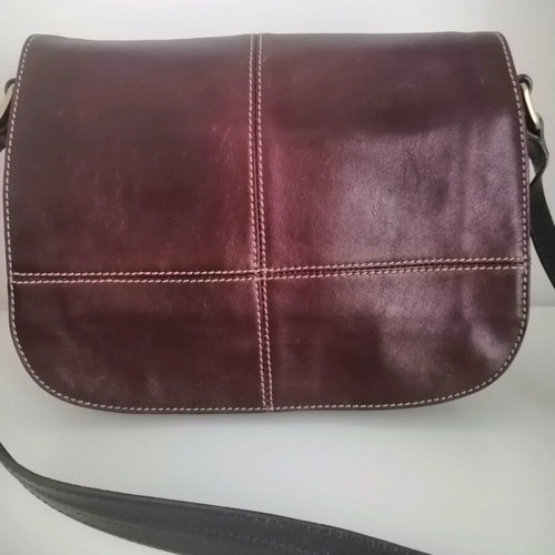 Enzo Angiolini shoulder bag used, brown-burgundy
