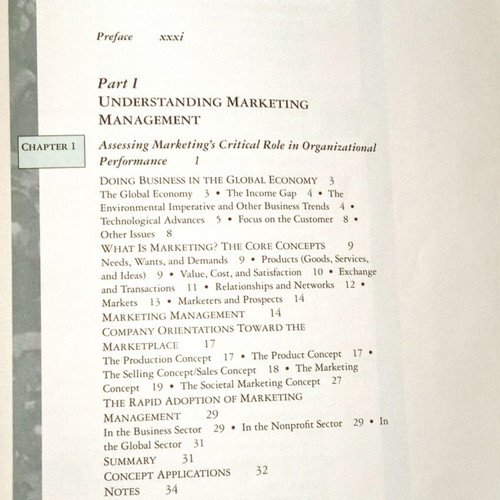 Marketing Management by Philip Kotler used, English book
