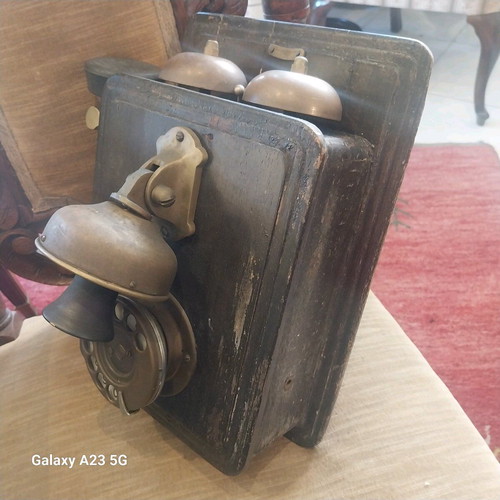 Western Electric Company USA wall telephone used, collectible circa 1900