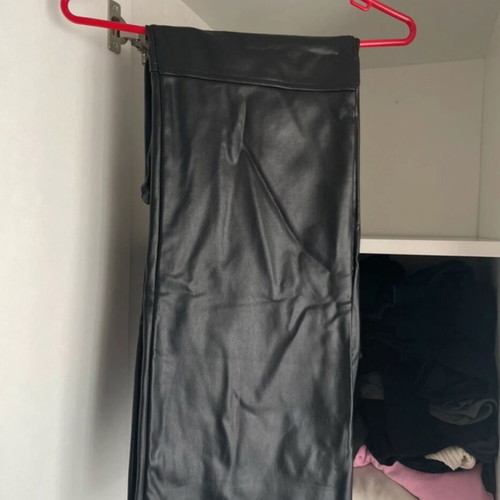 Leather pants like new, black, size S