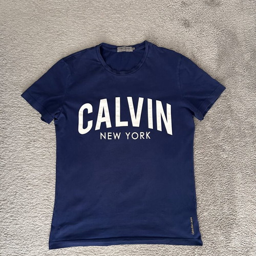 Calvin Klein Jeans Mens Blue Tibokoy Slim T-Shirt M like new