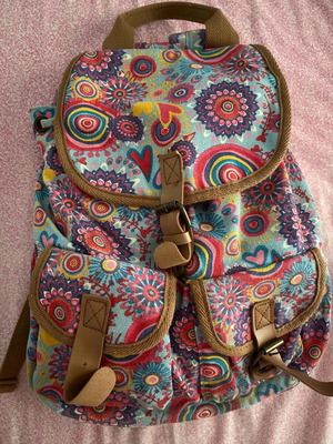Backpack bag like new, multicolor