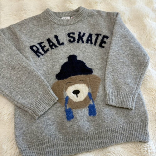 Zara Boys Knitted Sweater Size 116cm Like New, Grey