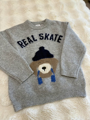 Zara Boys Knitted Sweater Size 116cm Like New, Grey