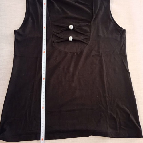 Garantie black women's short-sleeve blouse used, size M