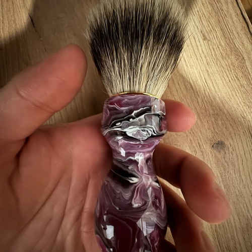 Zenith 502 Ametista Manchurian Badger shaving brush like new