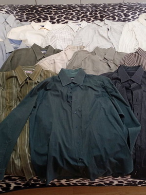 Men's dress shirts used, pack of 14, size M