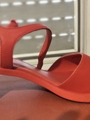 Camper Meda red leather women's sandals like new, size 38