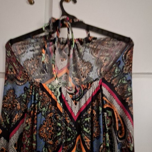 Celestino Maxi Halter Dress One Size like new, boho print