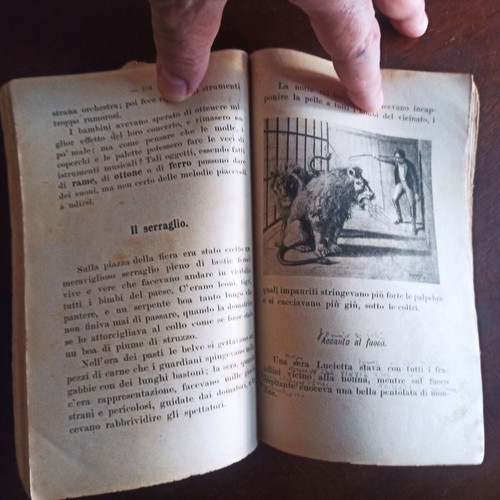 Nuovo Piccolo Mondo textbook used, Italian, 1919-20 edition