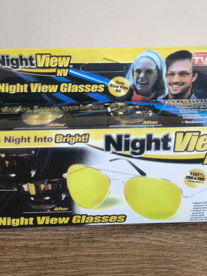 HD Vision Fog and Night Driving Glasses new, yellow