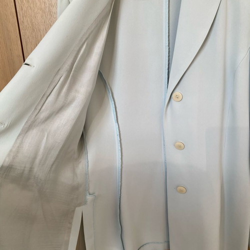 Women's classic suit in light turquoise size Xsmall like new