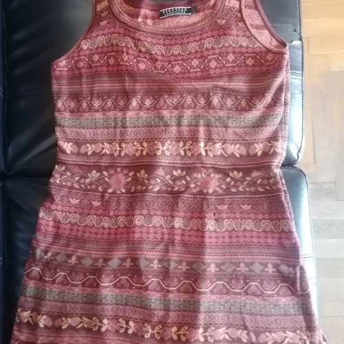 Peruvian Connection Rante Dress like new, warm colors, 100% cotton