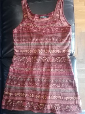 Peruvian Connection Rante Dress like new, warm colors, 100% cotton