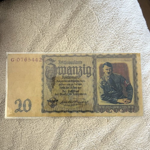 World War II old banknote