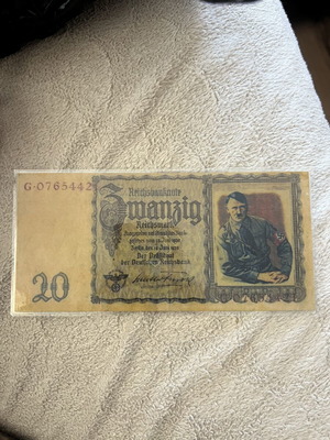 World War II old banknote