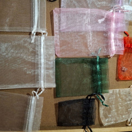 Pouches pack of 15, various colors and sizes like new