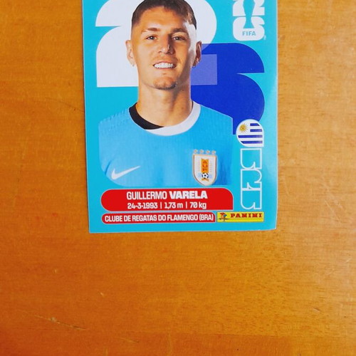 Guillermo Varela Uruguay World Cup Panini 2026 sticker