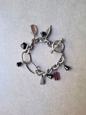 Silver-Tone Charm Bracelet like new