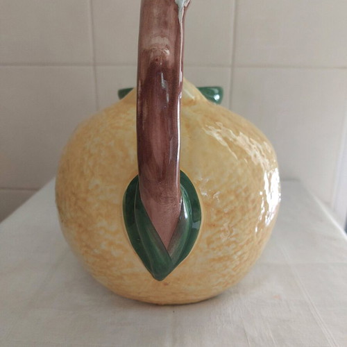 Handmade faience jug hand-painted like new