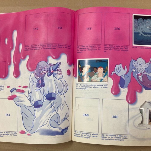 Panini 1988 The Real Ghostbusters Sticker Album used, 67 of 241 completed
