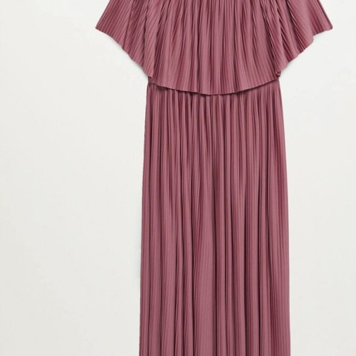Mango Violeta Plus Size Large Dress pink mauve, new