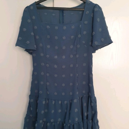 Navy Blue Summer Dress Shein like new, size S, square neck