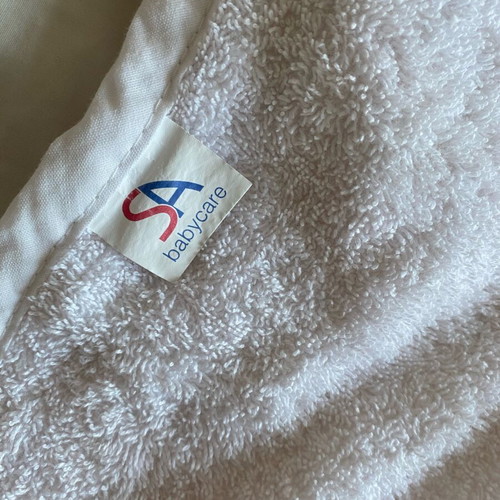 Baby Care Hooded Towel like new with NUK pacifier gift