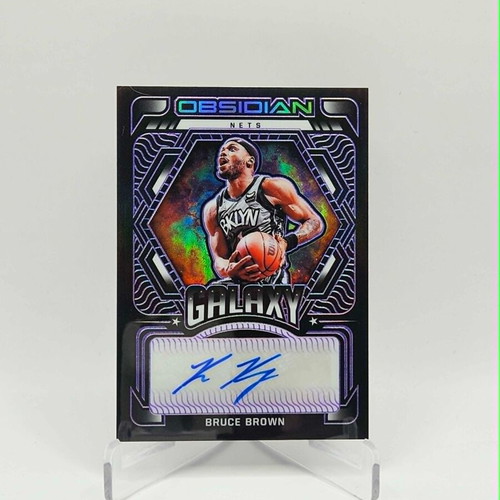 2021-22 Panini Obsidian Bruce Brown Galaxy Autograph card like new