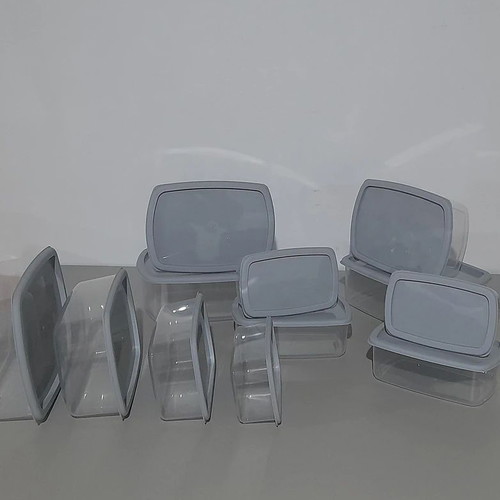 Rectangular food storage bowls set of 12, new, BPA free