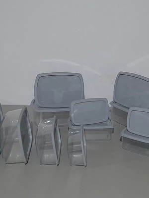 Rectangular food storage bowls set of 12, new, BPA free
